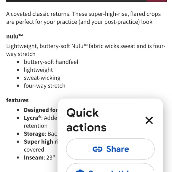 Lululemon Groove Super-High Rise Crop 23” Ancient Copper Nulu Fabric - Picture 5 of 7